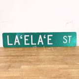 品番0032-13　ストリートサイン　ハワイ　LA'ELA'E ST　ラエラエストリート　両面　ロードサイン　看板　標識　ヴィンテージ　埼玉店