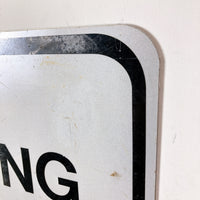 品番0081　ロードサイン　NO LITTERING　ポイ捨て禁止　トラフィックサイン　看板　標識　ヴィンテージ　金沢店