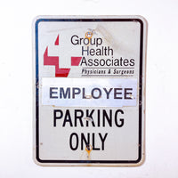 品番0050　ロードサイン　EMPLOYEE PARKING ONLY　従業員専用駐車場　トラフィックサイン　看板　標識　ヴィンテージ　金沢店