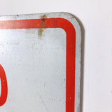 品番0067　ロードサイン　NO PARKING DURING SNOW EMERGENCY　積雪時駐車禁止　トラフィックサイン　看板　標識　ヴィンテージ　金沢店