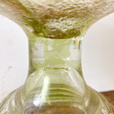 品番2307-1　オイルランプ　テーブルランプ　イエロー　ガラス製　照明　インテリア　レトロ　アンティーク