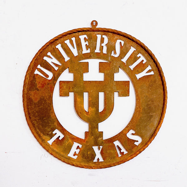 品番0150　カレッジサイン　UNIVERSITY TEXAS　テキサス大学　メタルサイン　ウォールサイン　デコール　ヴィンテージ　金沢店