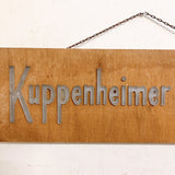 品番1212　サインボード　Kuppenheimer Clothes　クッペンハイマー　看板　ディスプレイ　インテリア　ヴィンテージ　金沢店