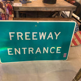 品番6877　FREEWAY ENTRANCE Sign / 高速道路 入り口　標識　サインプレート　ヴィンテージ　011