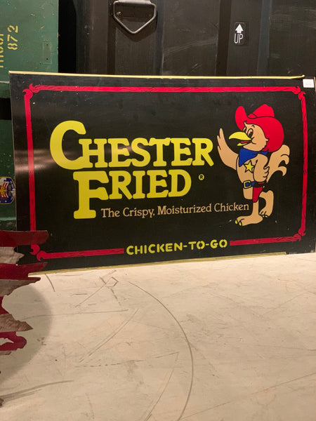 品番0068　Chester's Fried Chicken sign / チェスターフライドチキン 看板 ヴィンテージ 千葉店