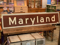 品番3876　Maryland Signboard / メリーランド　看板　ヴィンテージ　千葉店