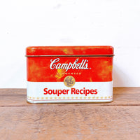 品番1125　Campbell's Souper Recipes　キャンベル　1900年代　ブリキ缶 　Tin Box　ヴィンテージ　金沢店