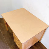 品番2406　ウッドデスク　片袖机　木製　テーブル　ミッドセンチュリー　アンティーク　ヴィンテージ　千葉店