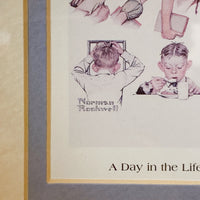 品番0150　アート　Norman Rockwell　ノーマン・ロックウェル　A Day in the Life of a Boy　1952年　ポスター　額装　インテリア　金沢店