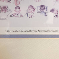 品番0150　アート　Norman Rockwell　ノーマン・ロックウェル　A Day in the Life of a Boy　1952年　ポスター　額装　インテリア　金沢店