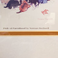 品番0143　アート　Norman Rockwell　ノーマン・ロックウェル　Pride of Parenthood　1958年 秋　ポスター　額装　インテリア　金沢店