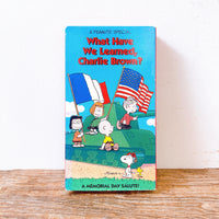 品番2091-2　VHSビデオ　What Have We Learned, Charlie Brown？　ピーナッツ　スヌーピー　チャーリーブラウン　ヴィンテージ　千葉店