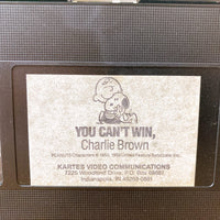品番2091-8　VHSビデオ　You Can't Win, Charlie Brown　ピーナッツ　スヌーピー　チャーリーブラウン　ヴィンテージ　千葉店