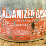 品番1315　ガソリン缶　GALVANIZED GASOLINE CAN　オイル缶　オイルタンク　レッド　ディスプレイ　ヴィンテージ