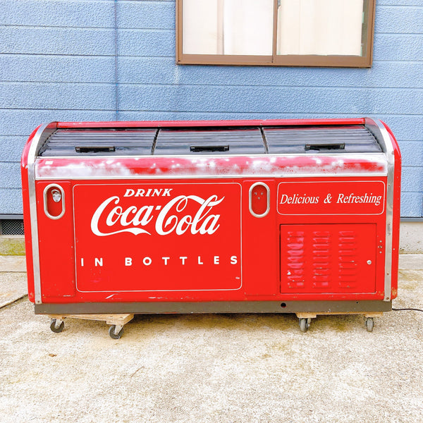 品番0485　Coca-Cola　コカ・コーラ　冷蔵ショーケース　クーラーボックス　レトロ　ヴィンテージ　金沢店