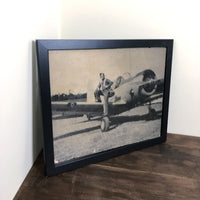 品番0159　ミリタリー ポスター 『戦闘機とパイロット』 ヴィンテージ　金沢店
