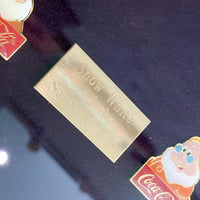 品番0358　1986年 ウォルト・ディズニー・ワールド 15周年記念　コカ・コーラ ピンズセット　1000個限定　ウォールアート　額装　ヴィンテージ　金沢店