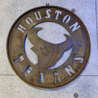 品番0051　NFLサイン　Houston Texans　ヒューストン・テキサンズ　メタルサイン　ウォールサイン　デコール　ヴィンテージ　千葉店