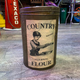 品番0653-2　COUNTRY FLOUR　ヴィンテージ缶　ブリキ缶　レトロ　千葉店