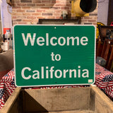 品番0029　ロードサイン　WELCOME TO CALIFORNIA　トラフィックサイン　看板　標識　千葉店