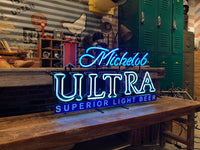 品番0965　ネオンサイン　『Michelob ULTRA』　Neon sign　ネオン管　アメリカン雑貨　千葉店