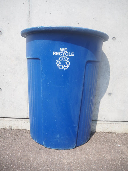 品番0329　リサイクルボックス　ゴミ箱　ダストボックス　ブルー　Garbage can　ヴィンテージ　埼玉店