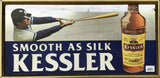 品番3779　パブミラー　SMOOTH AS SILK KESSLER　ケスラー　壁掛　野球　アート　ディスプレイ　アメリカン雑貨　ヴィンテージ 　金沢店