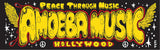 品番0280　新品　Amoeba Music アメーバミュージック 『HOLLYWOOD ハリウッド』 バンパーステッカー　シール