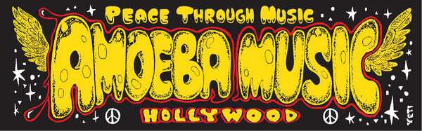 品番0280　新品　Amoeba Music アメーバミュージック 『HOLLYWOOD ハリウッド』 バンパーステッカー　シール