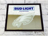 品番0200　パブミラー　BUD LIGHT ＆ PHILADELPHIA EAGLES　バドライト　壁掛　NFL　ディスプレイ　アメリカン雑貨