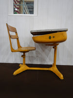 品番4903　スクールデスク　一体型　子供用　椅子　机　ヴィンテージ　千葉店