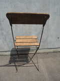 品番0492-1　ヴィンテージ　折り畳みイス　フォールディングチェア　椅子　木製　アンティーク　千葉店