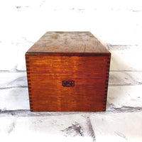 品番2024　ウッドファイルボックス　ファイリングケース　木箱　ヴィンテージ　金沢店