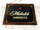 品番0139　パブミラー　Michelob Amber Bock　壁掛　アート　ディスプレイ　アメリカン雑貨　金沢店・千葉店