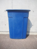 品番0329　リサイクルボックス　ゴミ箱　ダストボックス　ブルー　Garbage can　ヴィンテージ　埼玉店