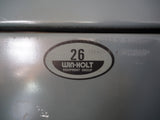 品番0981　ロッカー　Winholt　ウインホルト　シューズロッカー　アメリカン　3連　グレー　スチール製　ヴィンテージ