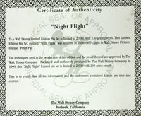 品番2404　アート　ポスター　『Night Flight』　ティンカー・ベル　Tinker Bell　ウォルト・ディズニー　証明書付き