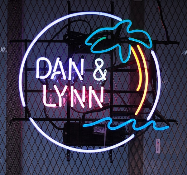 品番0733　ネオンサイン　『DAN & LYNN』　Neon Sign　ネオン管　アメリカン雑貨　千葉店