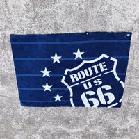 品番0963　ラグ マット　US ROUTE 66　ルート66』　フロアマット　カーペット　ブルー　アメリカン雑貨　ヴィンテージ　011